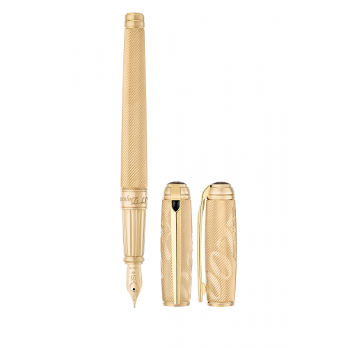 <新品>S.T. Dupont James Bond 007 限定版万年筆 ST Dupont Limited Edition - James Bond - Yellow Gold - Fountain Pen